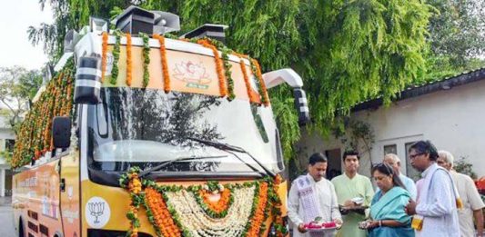 राजस्थान की मुख्यमंत्री वसुंधरा राजे की राजस्थान गौरव यात्रा का आगाज (फाइल फोटो)