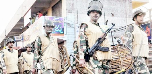 paramilitary forces file photo