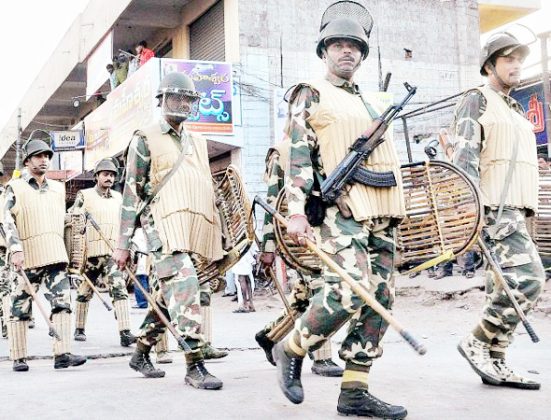 paramilitary forces file photo