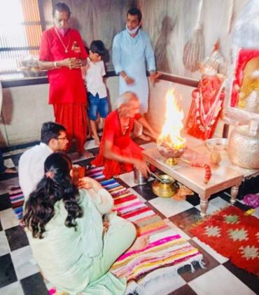 Bikaner Collector Namit Mehta at Poonrasar Hanumanji Temple