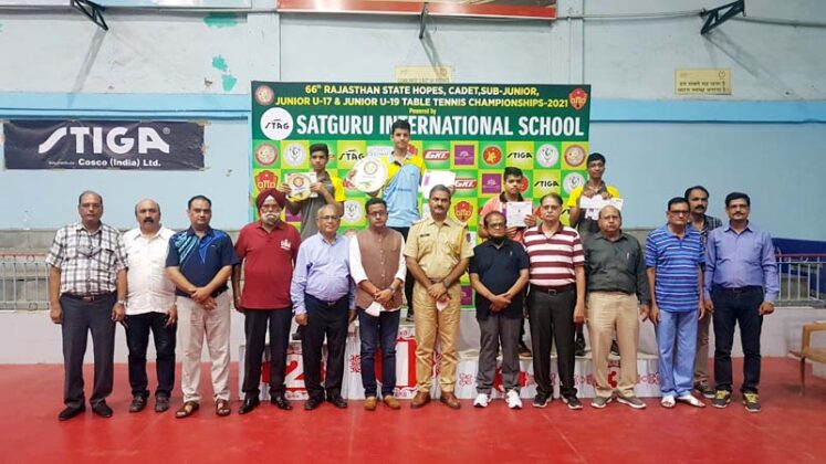 Priyansh, Armaan, Riddhima of Bikaner dominate in State Table Tennis Competition
