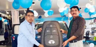 Tata's new "Punch" car launched on Sharad Purnima in Bikaner