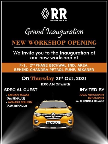 Raunak Renault new service center