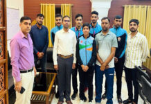 National Games medalists met the collector in Bikaner