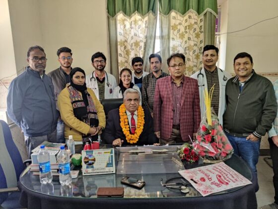 Dr. Liaquat Ali Gauri took charge of Geriatric Department