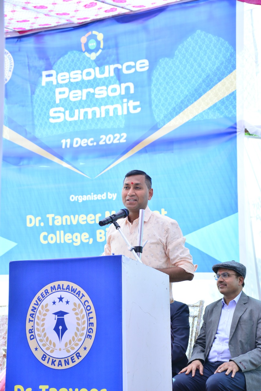 Neeraj K Pawan Resource Person Summit organized by Dr. Tanveer Malavat College