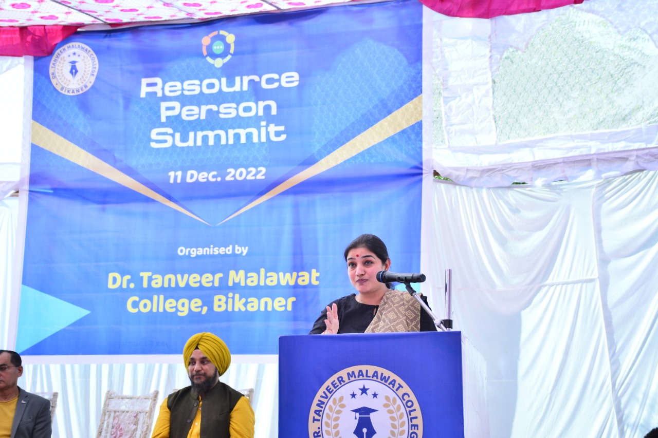 Resource Person Summit organized by Dr. Tanveer Malavat College 