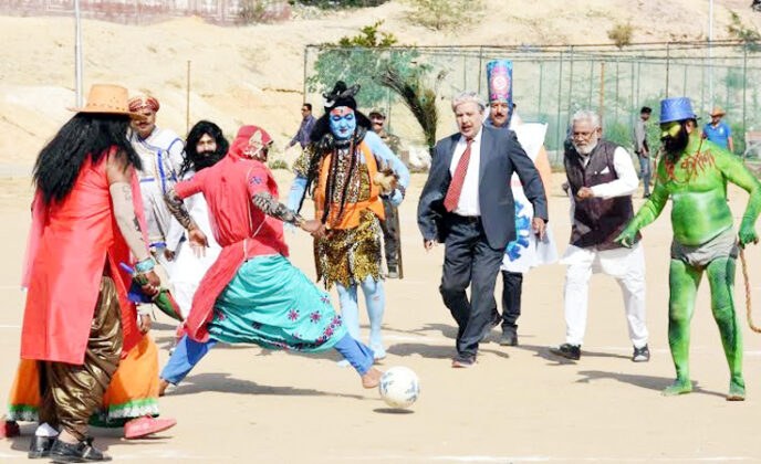 fagnia football in bikaner