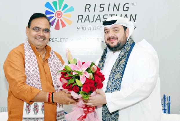 Chief Minister Bhajan Lal Sharma and UAE Investment Minister Mohammed Hassan Al Suwaidi