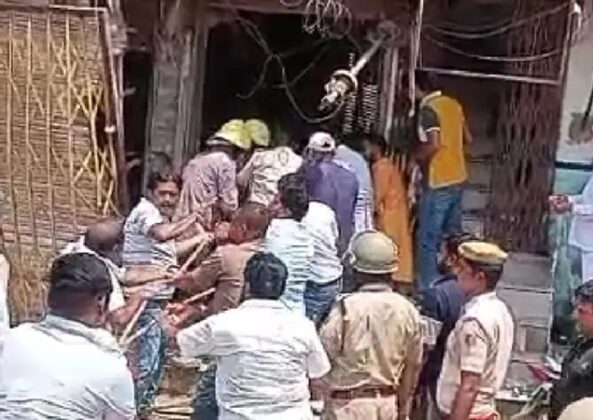 Gas cylinder blast