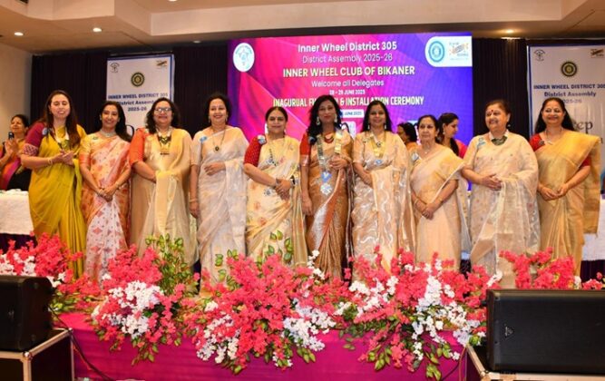 Bindu Gupta became the president of Innerwheel Club Province 305