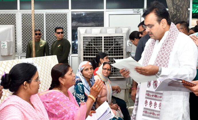 Public hearing of CM Bhajan Lal