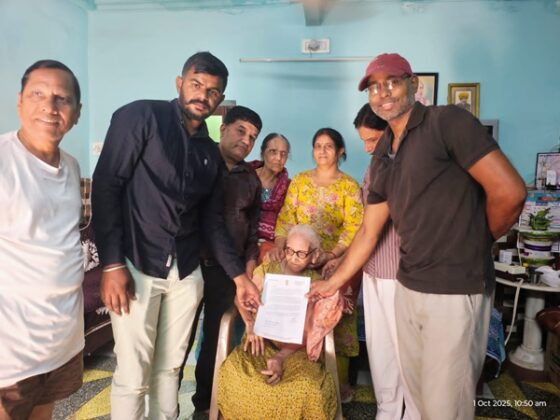 Centenarian voters in Bikaner