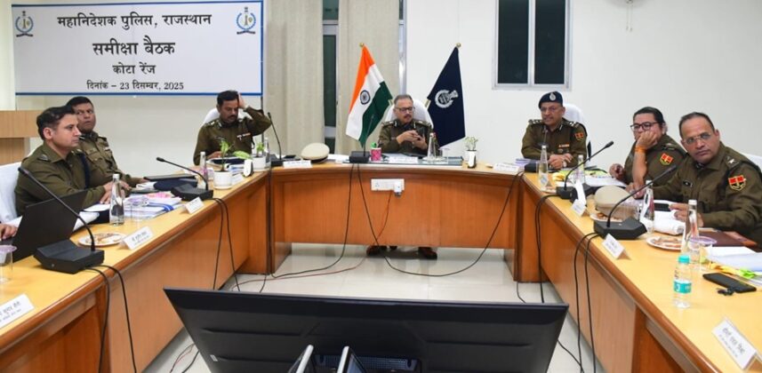 Rajiv Kumar Sharma, Director General of Police (DGP) of Rajasthan