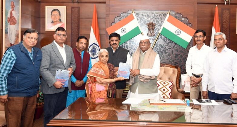 A book written by the late Dr. Rajni Joshi was presented to the Governor