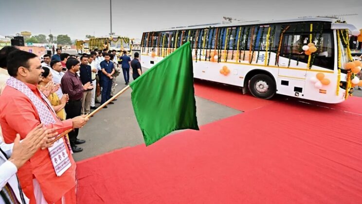 Rajasthan Day Gift: 207 New Buses Added to Roadways Fleet; CM Flags Them Off
