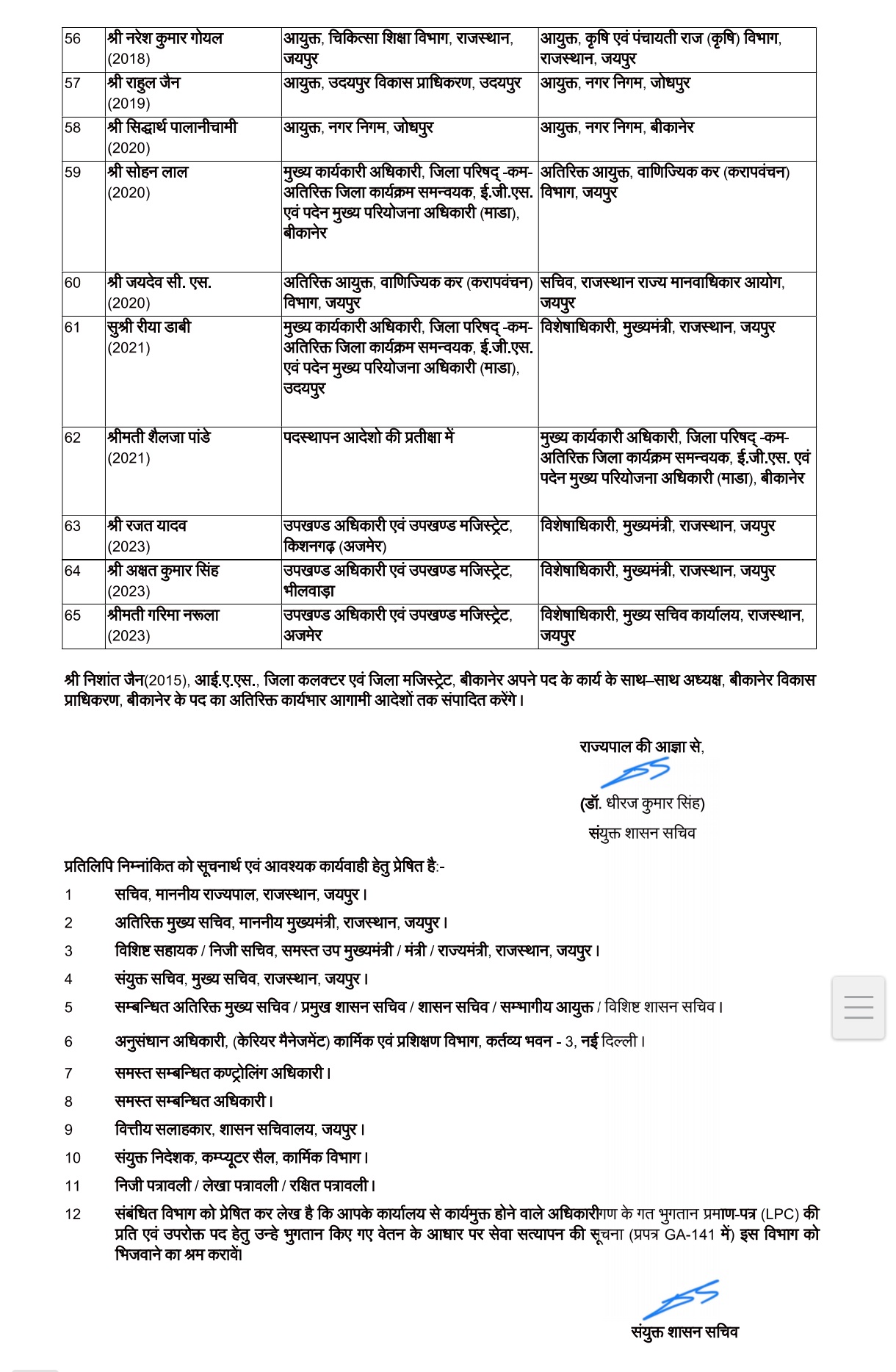 ias transfer list 