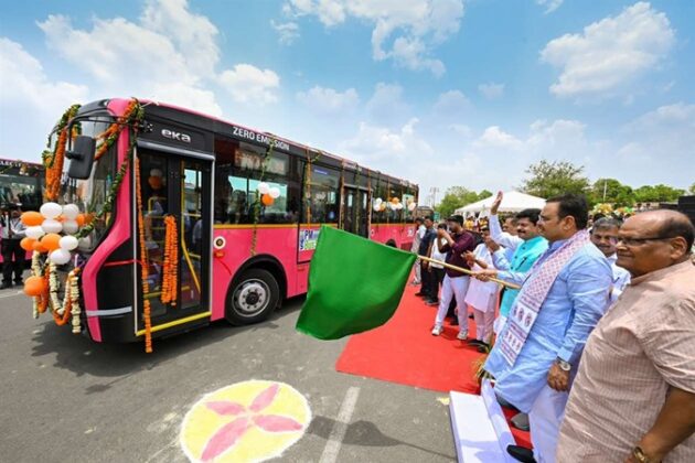 Launch of electric buses in Rajasthan