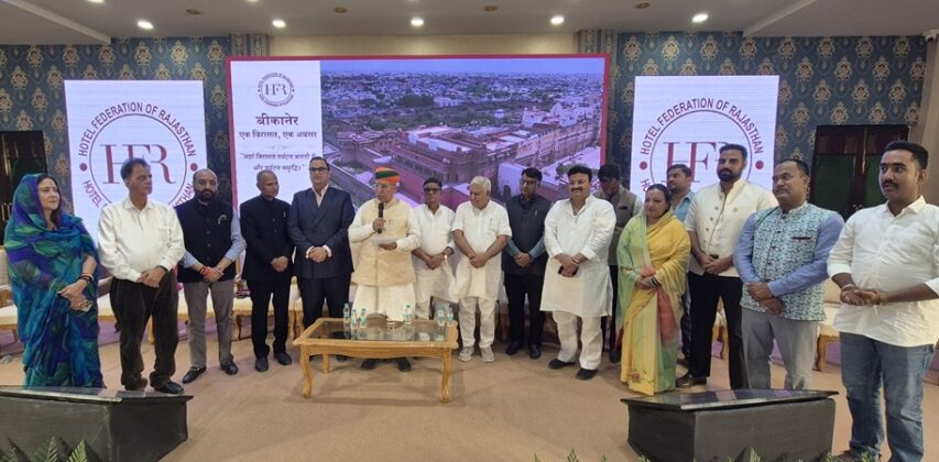 Newly constituted executive committee of the Hotel Federation of Rajasthan (Bikaner Division)