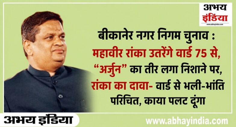 Mahavir Ranka Bikaner Leader
