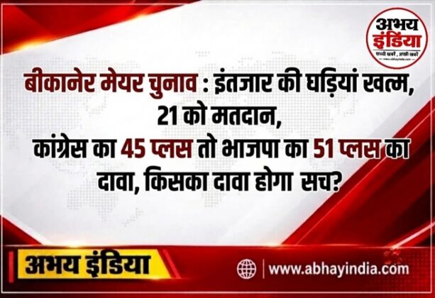Bikaner Mayoral Election