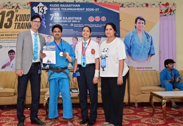 Bikaner's Kudo player Danish Shaikh wins silver medal