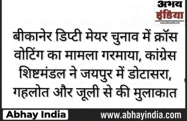 bikaner congress leader in jaipur