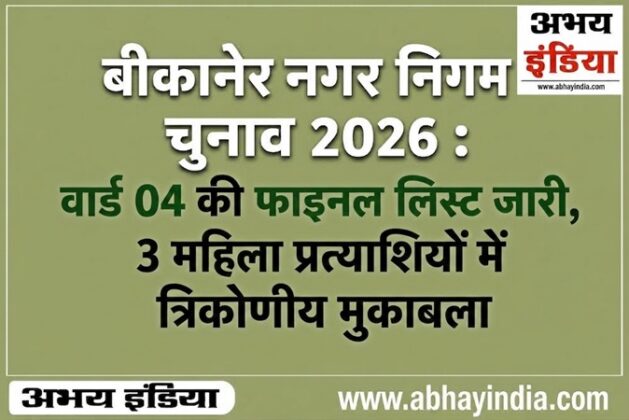 bikaner nagar nigam ward 4