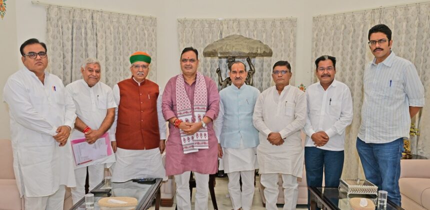 bikaner bjp leader with bhajanlal sharma